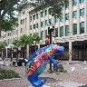 Manatee in front of City Hall.JPG (163632 bytes)
