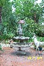 Deer statue and fountain in Sandy's Garden.JPG (1288487 bytes)